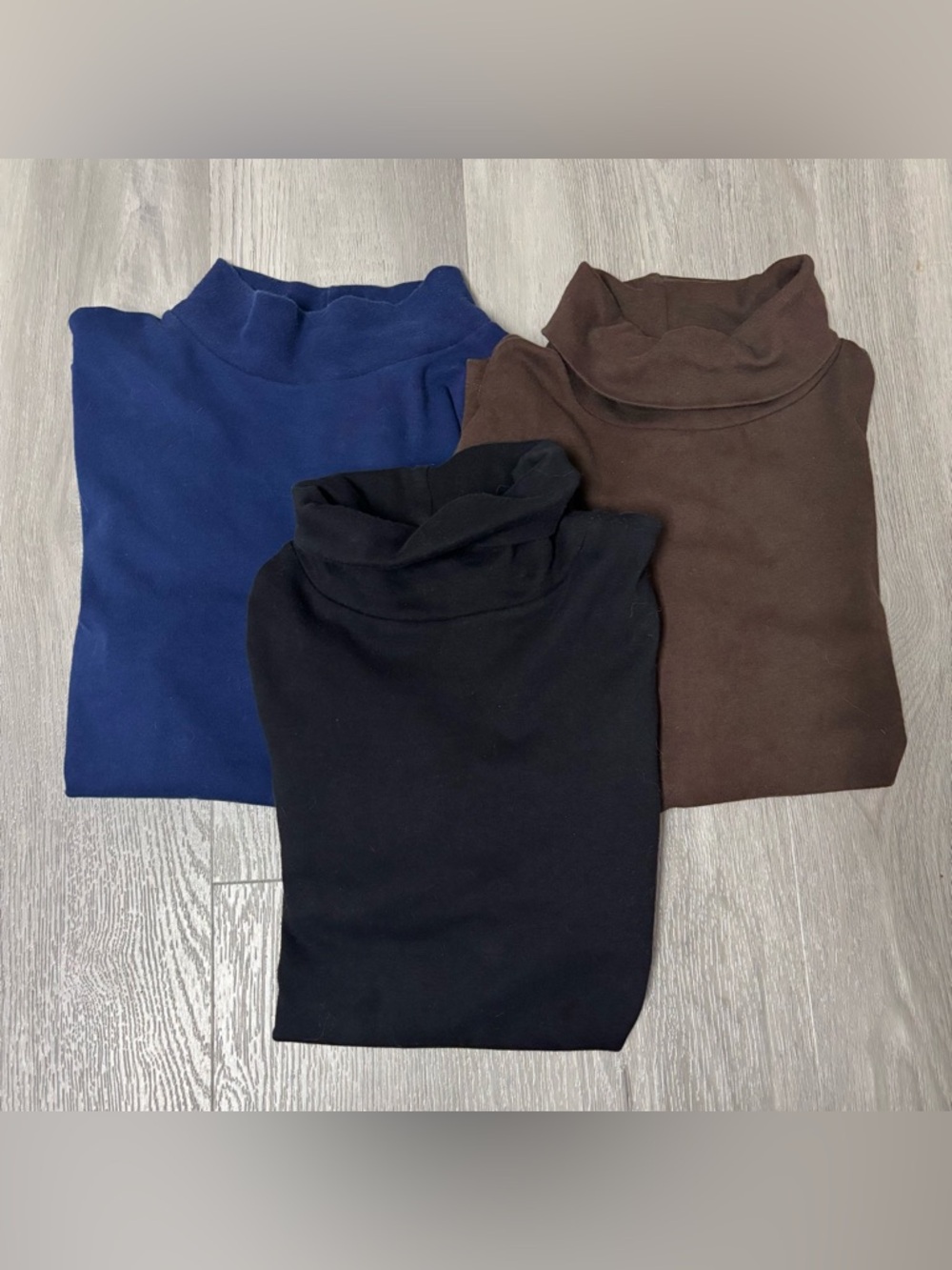 St John’s Bay Bundle of 3 Long Sleeve Turtle/Mock neck Shirts Women’s  Size XL